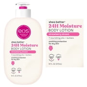 (2 pack) eos Shea Better Body Lotion for Dry Skin, Strawberry Dream, 16 fl oz