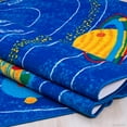 thumbnail image 3 of Allstar Kids / Baby Room Area Rug. Solar System Bright Blue Colorful Vibrant Colors (7' 3" x 10' 2"), 3 of 7