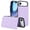 Purple, variant on Allytechgroup Flip Wallet Case for iPhone 17 Air with Card Slots, Premium PU Leather [RFID Blocking] [Double Magnetic Button] Kickstand Shell, Shockproof Anti-Fall Protective Case, Mint
