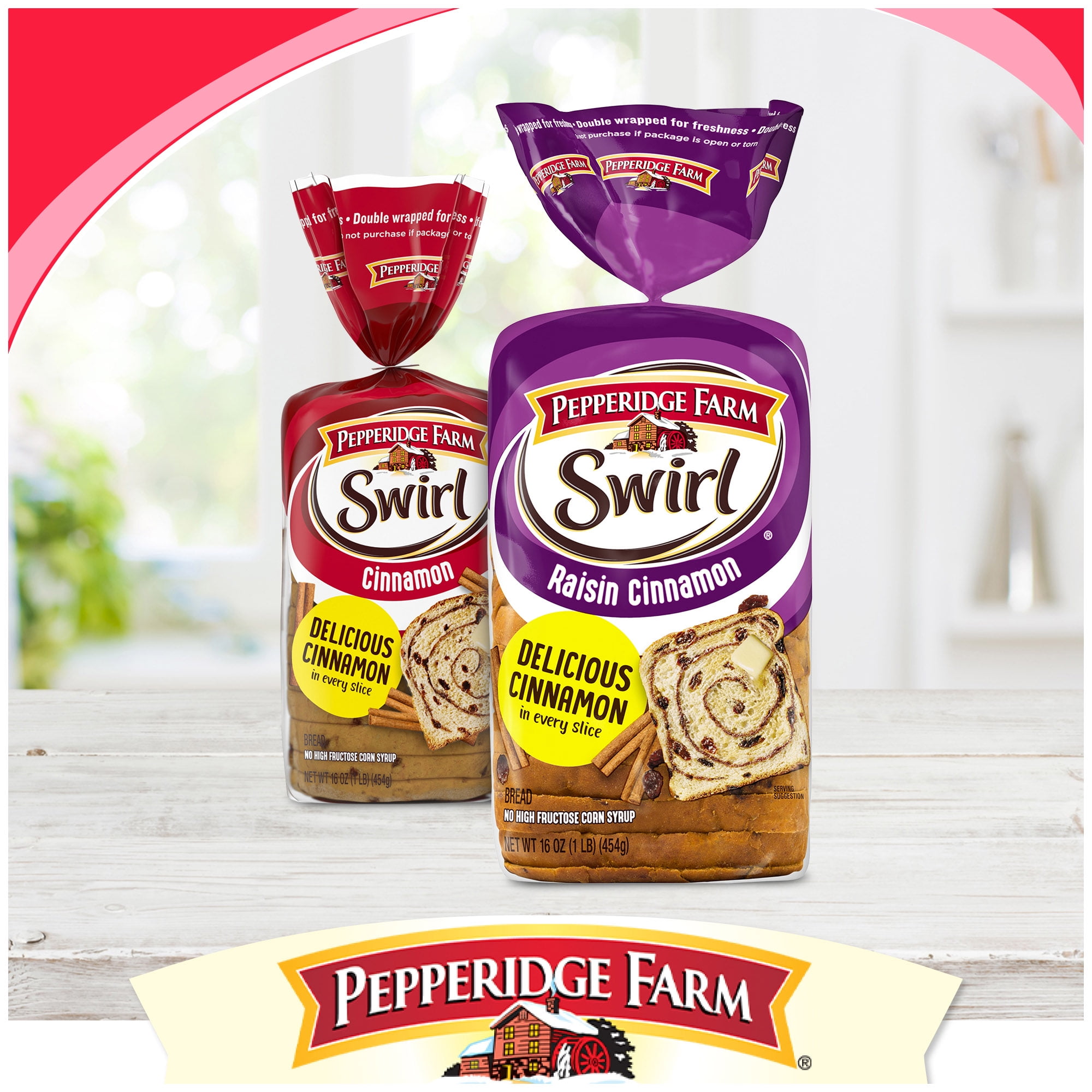 Pepperidge Farm Swirl Strawberry Breakfast Bread, 14 oz Loaf