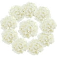 thumbnail image 2 of Fake White Hydrangea Artificial Flowers - Faux Silk Hydrangeas Flowers Heads with Stems Real Touch for Home Wedding Party Table Decor(White,Pack of 10), 2 of 5