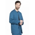 thumbnail image 6 of Cherokee Workwear Professionals Men Warm Up Scrubs Jacket Snap Front WW360, 6 of 6