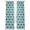 Blue Teal, variant on Retro Rhombus Sheer Curtains 63 Inch Length 2 Panels Set Window Treatments, Morocco Abstract Geometric Art Navy Blue Rod Pocket Semi Curtains for Living Room/Bedroom/Kitchen Décor, 104"W x 63"L