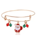 thumbnail image 1 of Holiday Bangle Compatible With Women, Christmas Charms, Shiny Finish,christmas Bracelets, 1 of 5