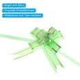 thumbnail image 4 of Uxcell 8 Inch Pull Bows Ribbon Gift Wrapping String Gold Thread Style Decorative Bow Tie Green 100 Pack, 4 of 5