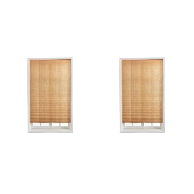 Cateissary Window Blinds Trimmable Blocking Rolling Blackout Bedroom Drape Vehicle Reusable Sun Curtain Shade Non-woven Removable Fabric Marrón 60x150cm 2piezas Cateissary CBP047350