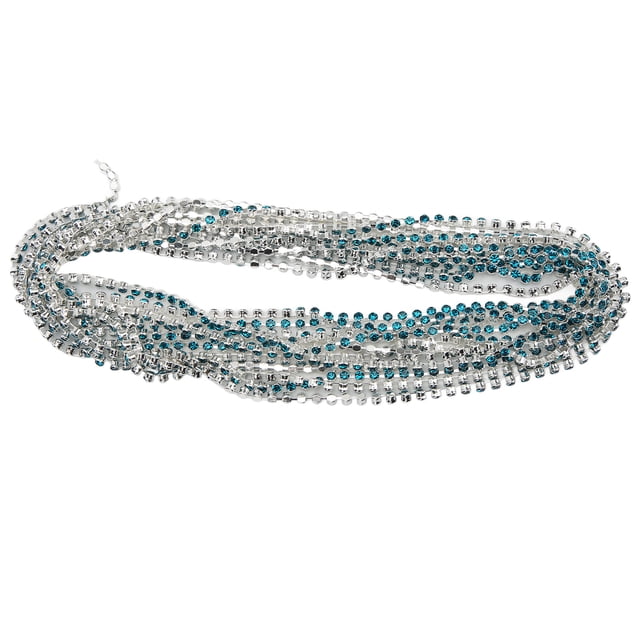 Rhinestone Chain Rhinestone Claw Chain Rhinestone Chain Belt Round Rhinestone Claw Chain 5 Yards Rhinestone Chain Strong Practicability Shiny Colorful Round Rhinestone Claw Chain