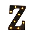 thumbnail image 2 of Letrero con alfabeto iluminado, lámpara con letras de marquesina, letras de marquesina iluminadas en negro para decoración de pared de noche de Z 587 x 858 x 157 pulgadas, 2 of 8