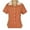 brown&ivory, variant on Casual Shirts Slim Fit Short Sleeveles Buttons Vintage Women Blouse