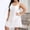 White plus size boho sundresses for women a1, variant on Uscallm Women Plus Size Summer Boho Mini Dresses Round Neck Sleeveless Ruffle Casual Flowy Party Vacation Beach Sundresses for Curvy Figure Outfits, Black 2XL