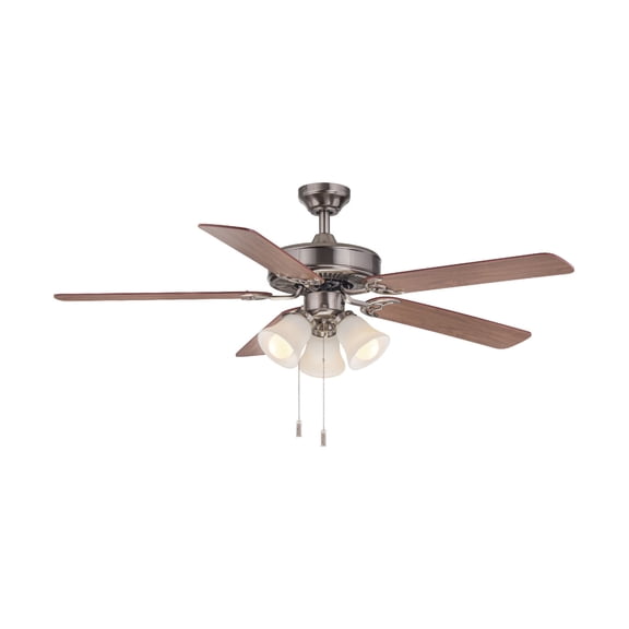 Wind River Ceiling Fans WR1422N 52 in. Dalton 3-Light Uni Pack Ceiling Fan, Nickel