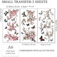 thumbnail image 2 of Juego de 3 calcomanías Sakura para muebles y manualidades, 6x12 pulgadas, con diseño de flores de cerezo y mariposas., 2 of 7