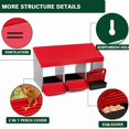 thumbnail image 3 of Chicken Nesting Boxes for Chickens, 3 Compartment Metal Roll Out Nesting Box for Chicken Coop,Rollout Egg Collection, 3 of 6