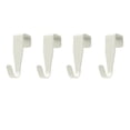 thumbnail image 3 of 4pcs Over The Door Cabenit Drawer Hooks Carbon Steel Hanger Hook No Drill Cabinet Drawer Organizer Easy to Install Hook for Hanging Stocking Clothes Towels Kitchen Cabinet Bathroom Door, 3 of 7