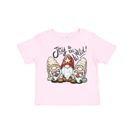 

Inktastic Joy to the World Christmas Gnomes Boys or Girls Toddler T-Shirt