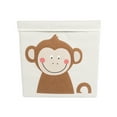 thumbnail image 2 of Design Imports Polyester Kid Fts Cube Monkey Square with Lid, 13"x13"x13", Polyester, Multi, 2 of 6