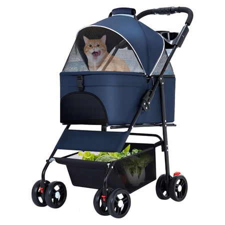 Mulaxen Folding Shopping Cart with Wheels Portable Folding Grocery Carts 66 Lb Capacity Double Swivel Wheels Cart with Canopy Basket for Grocery Picnic Shopping show
