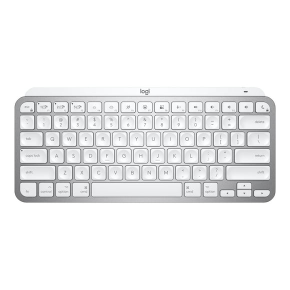 Logitech MX Keys Mini for Mac - Clavier - Rétro-Éclairé - Bluetooth - Gris Pâle