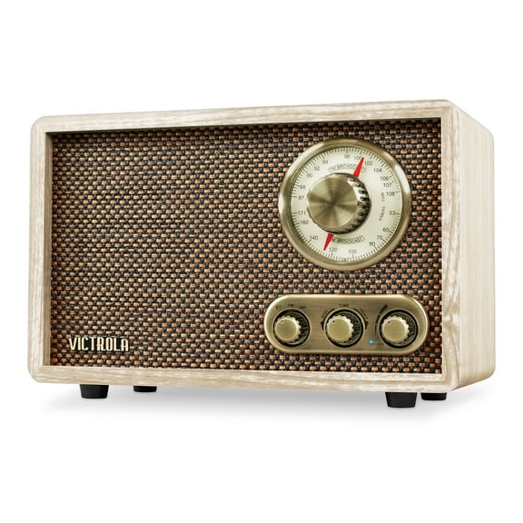 Victrola Willow Retro Bluetooth FM/AM Radio (Natural)