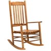 Sunisery Rocking Chair with High Backrest Solid Color Chair with Rocker