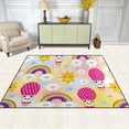 thumbnail image 3 of Coolnut Cute Baby Panda Bear Lightweight Carpet Mats, 5'3" x 4' Area Soft Rugs, Floor Mat Rug Home Decoration for Kids Room Living Room, 63"x 48", 3 of 6