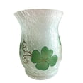 thumbnail image 3 of Yankee Candle 4 Leaf Clover Shamrocks Large Crackle Glass Hurricane Jar Candle Holder St Patrick's Day, 3 of 4
