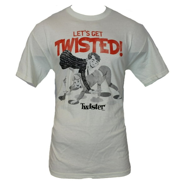 Twister Mens T-Shirt - "Let's Get Twisted" 50's Box art Image