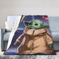 thumbnail image 1 of Manta de microfibra ultra suave YodA con estampado 3D de moda para todas las estaciones, para sofá, cama, manta cálida, perfecta para niños, adultos, regalo de cumpleaños familiar, 40 x 30 pulgadas, 1 of 5