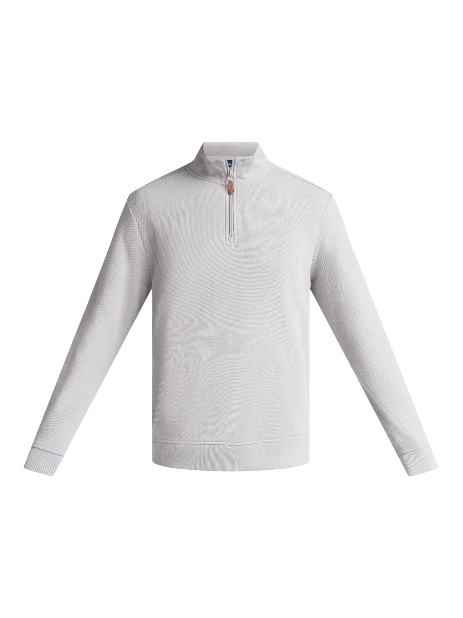George Men's and Big Men's Pique Fleece Quarter Zip Pullover with Long Sleeves, Sizes S-3XL