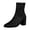 Black, variant on Modisza Women's Fashion Ankle Boots Glitter Sparkly Mid Calf Booties Ladies Outdoor Comfortable Low Heel Party Dressy Boot