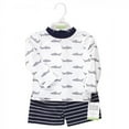 thumbnail image 2 of Hudson Baby Infant Boy Swim Rashguard Set, Gray Shark, 6-9 Months, 2 of 4