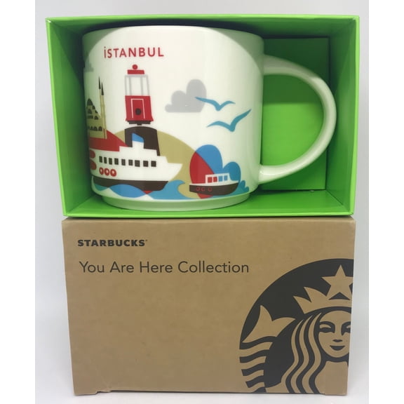 Starbucks You Are Here Collection Turkey Istanbul Ceramic Coffee Mug New W Box