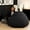 Black, variant on Raven-Symoné Home HopSeat Bunny Oval Shaped Large Bean Bag Chair with Ears, Ultra Soft Shearling - Blue
