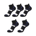 thumbnail image 4 of 5 Pairs Mens Ankle Running Socks, VLOOCKLW Breathable Fast-Dry Running & Gym Workout Socks Low Cut Cushioned Athletic Sports Socks, 4 of 4