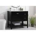 thumbnail image 2 of 36 inch Single Bathroom Vanity in Black, 2 of 8