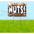 thumbnail image 1 of Nuts (18" x 24") Yard Sign, Includes Metal Step Stake, 1 of 6