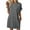 Dark Gray, variant on WQQZJJ Womens Plus Size Dresses Summer T Shirt Dress Casual Short Sleeve Crewneck Loose Mini Dresses with Pockets