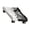 Black and white colo, variant on Adjustable Mobile CPU Stand with 4 Casters Wheel Floor Standing Host Stands Mobile Cart Holder Computer Tower Stand
