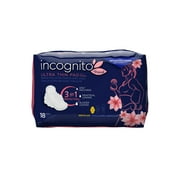 Incognito by Prevail Absorbent 3-in-1 Protective Postpartum Ultra Thin Pad with Wings, Regular (144 Count)