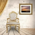 thumbnail image 3 of Anon, Ellen 18x15 Gold Ornate Wood Framed with Double Matting Museum Art Print Titled - Canada Sunset on meadow and St John River, 3 of 4