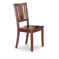 thumbnail image 4 of East West Furniture  7 Piece Modern Dining Table Set- a Rectangle Table and 6 Kitchen Dining Chairs, Mahogany (Seat Option) DUDL7-MAH-W, 4 of 5