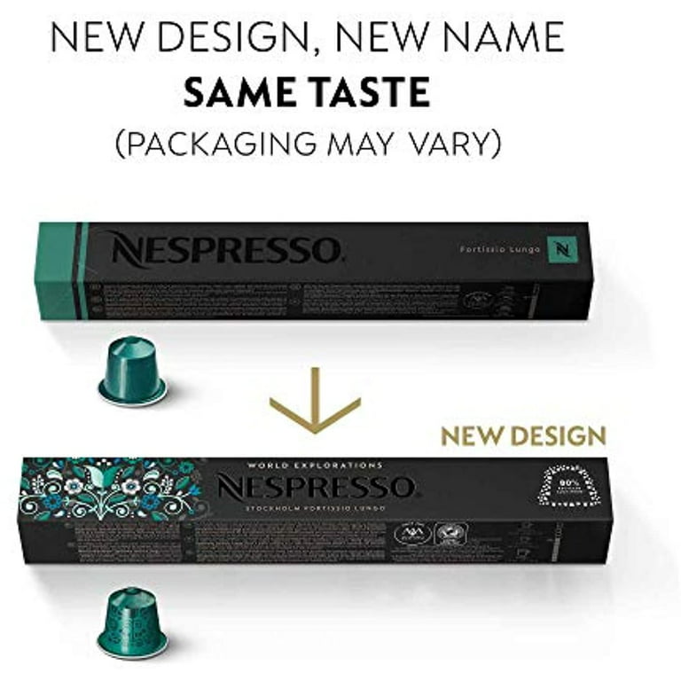 Nespresso Capsules OriginalLine ,Morning Lungo Blends Variety Pack, from  Mild to Medium to Dark Roast Coffee, Coffee Pods, Brews 1.35 oz, 50 Count  (Pack of 5) 