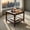 21"Brown, variant on Demi Bonn 26" Solid Wood Square End Table, 2-Tier Side Table with Open Shelf Storage, Compact Wooden Nightstand or Small Coffee Table for Living Room, Bedroom & Office, Brown