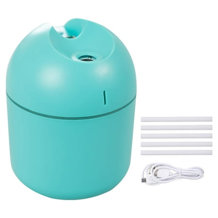 

Tureclos Indoor Bedroom Desk 2-in-1 Humidifier 250ml Air Diffuser Car Cool Mist Sprayer Office Dorm Personal Atomizer Household Supplies Green 5 Sticks