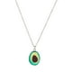 thumbnail image 3 of Colgante de arcilla de aguacate para el cuello, collar de cerámica suave de dibujos animados divertidos para mujer, collar de cadena para el cuello de moda, joyería para el cuello (collar nuclear), 3 of 4