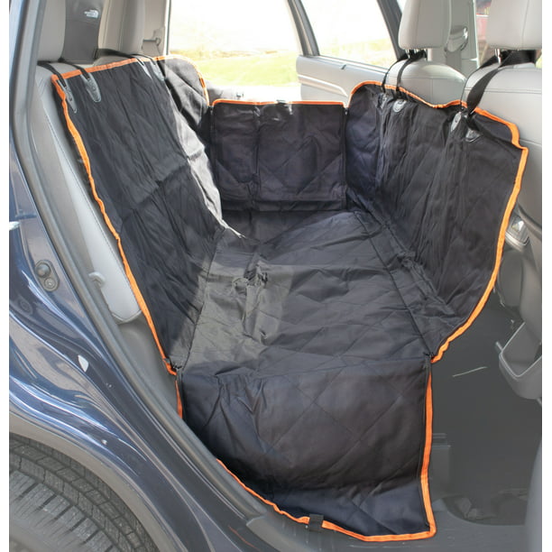 Dog Car Seat Trunk Cover Back Cargo Protector For Cars Trucks Suv Hammock Version Heavy Duty Scratchproof Waterproof Nonslip Anchors Side Flaps Washable Com - Best Back Seat Dog Cover For Suv