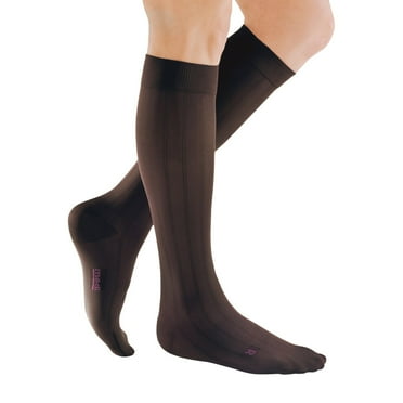 mediven for men classic 30-40 mmHg Calf High Closed Toe Compression Stockings, Brown, VI-Standard