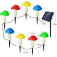 thumbnail image 3 of 8-Pack Solar Mushroom Lights for Garden Decor, 8 Modes Waterproof Outdoor Garden Mushroom Lamp, Multi-Colored Solar LED Fairy Lights for Christmas Halloween Yard Lawn, 3 of 11