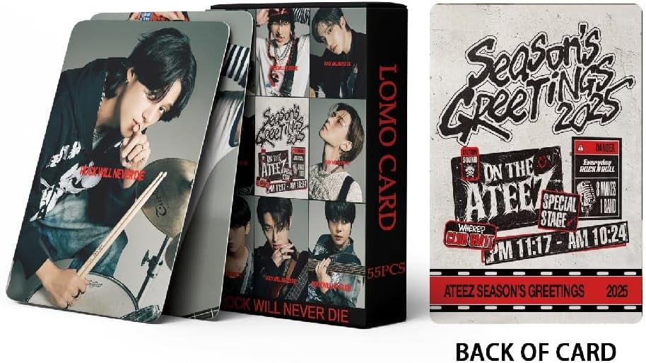 ATEEZ GOLDEN HOUR Lomo Card Photocards for ATINY Fans (2025
