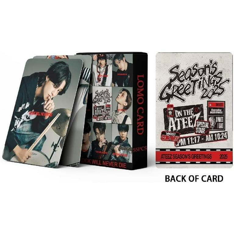 ATEEZ GOLDEN HOUR Lomo Card Photocards for ATINY Fans (2025
